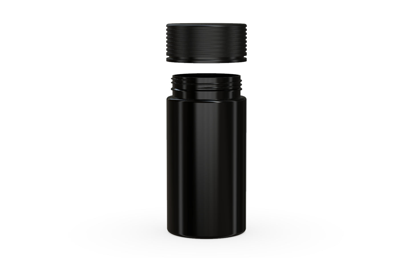Chubby Gorilla|6oz Black Jar W/ Spiral CR Black Cap