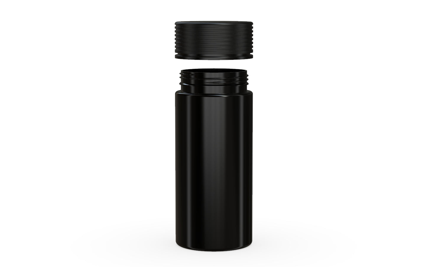 Chubby Gorilla|8oz Black Jar W/ Spiral CR Black Cap