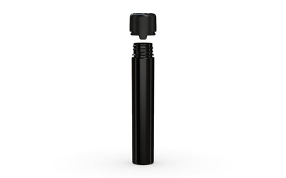 Chubby Gorilla|25x100mm Black Flat Bottom Tube W/ Aviator CR Black Cap