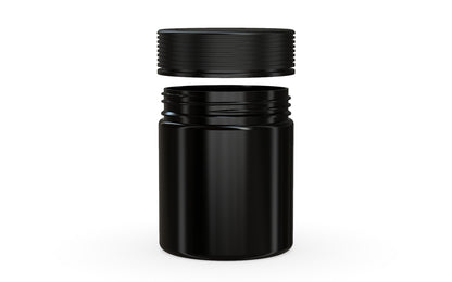 Chubby Gorilla|18.5oz Black XL Jar W/ Spiral CR Black Cap