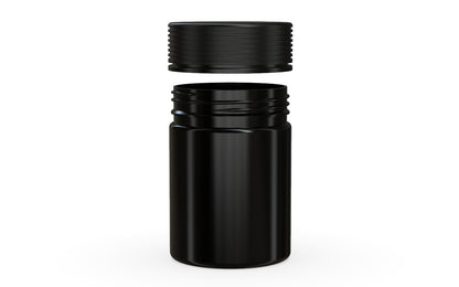 Chubby Gorilla|21.5oz Black XL Jar W/ Spiral CR Black Cap