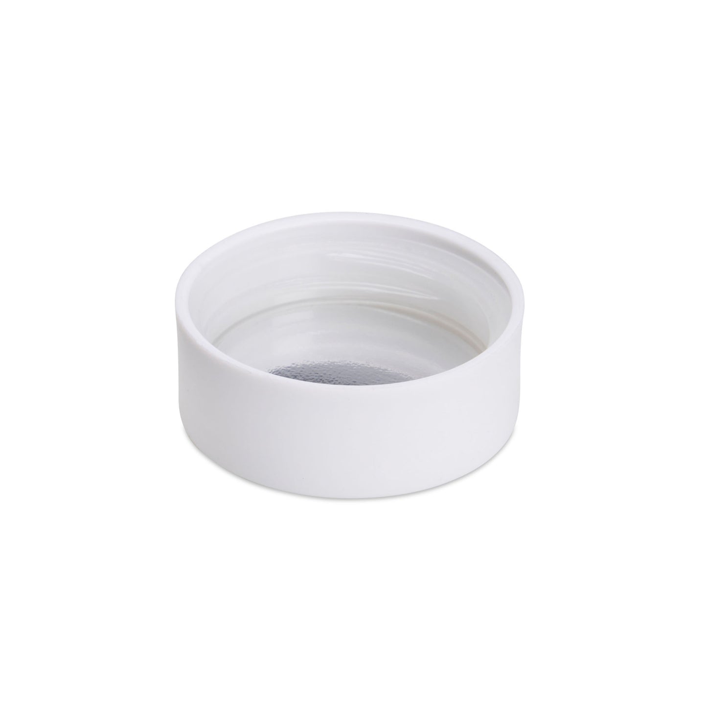 38mm Child Resistant Matte White Caps w/ Foil Inliners