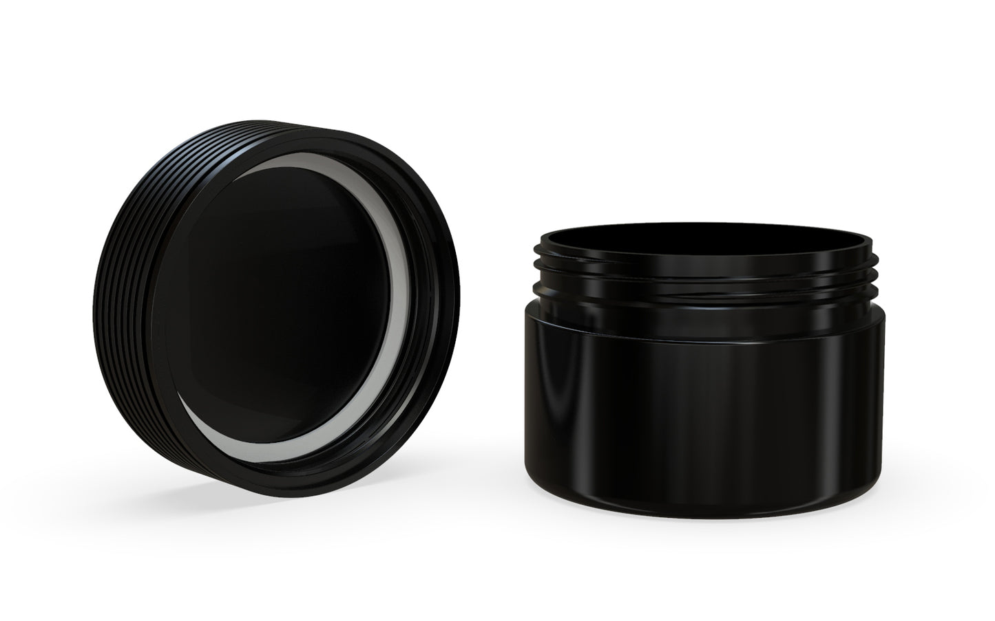 Chubby Gorilla|7.5oz Black XL Jar W/ Spiral CR Black Cap