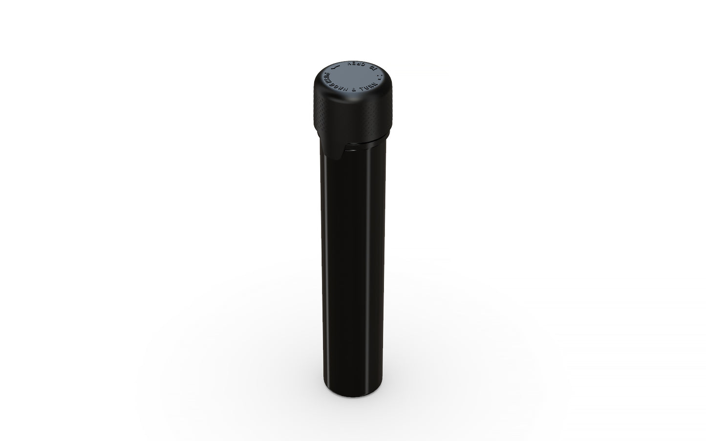 Chubby Gorilla|25x100mm Black Flat Bottom Tube W/ Aviator CR Black Cap