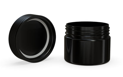 Chubby Gorilla|10oz Black XL Jar W/ Spiral CR Black Cap