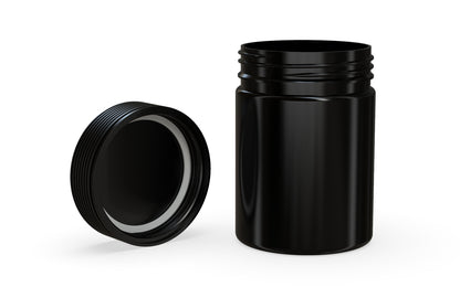 Chubby Gorilla|21.5oz Black XL Jar W/ Spiral CR Black Cap