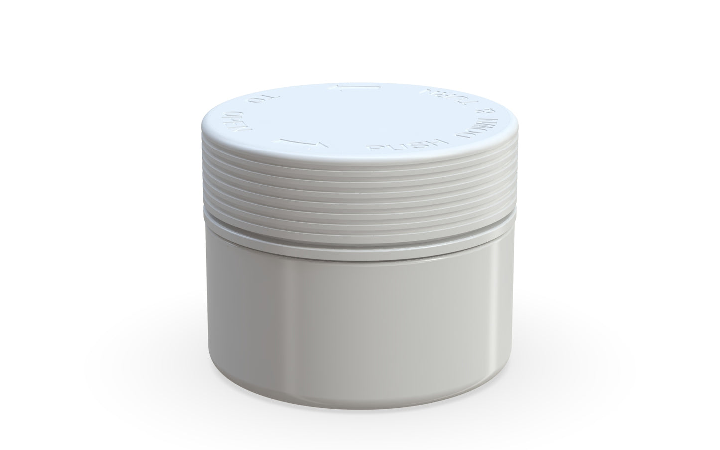 Chubby Gorilla|7.5oz White XL Jar W/ Spiral CR White Cap