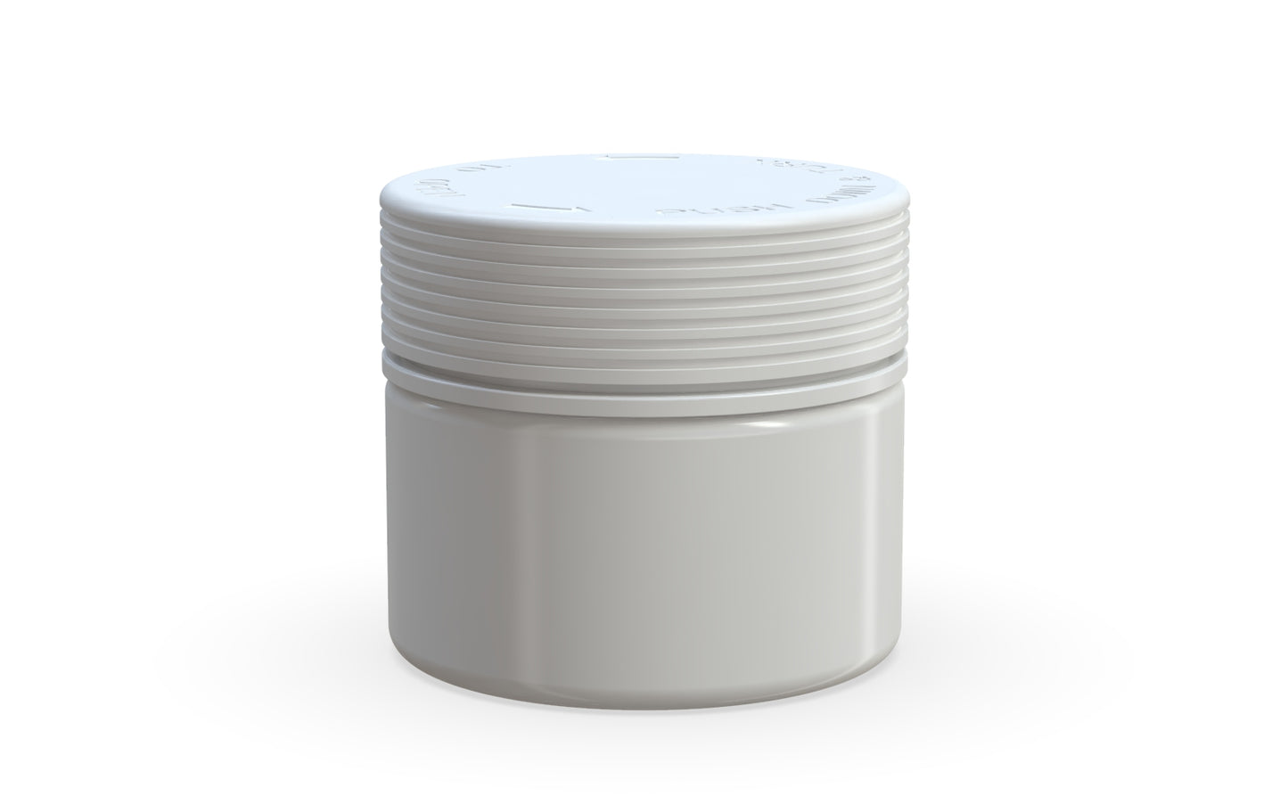 Chubby Gorilla|10oz White XL Jar W/ Spiral CR White Cap