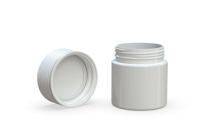 Chubby Gorilla|3oz White Jar W/ Spiral CR White Cap