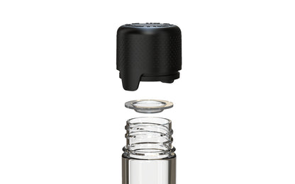 Chubby Gorilla|25x100mm Clear Flat Bottom Tube W/ Aviator CR Black Cap