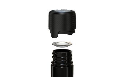 Chubby Gorilla|25x100mm Black Flat Bottom Tube W/ Aviator CR Black Cap
