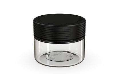 Chubby Gorilla|7.5oz Clear XL Jar W/ Spiral CR Black Cap