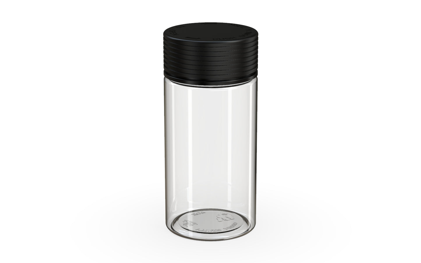 Chubby Gorilla|6oz Clear Jar W/ Spiral CR Black Cap