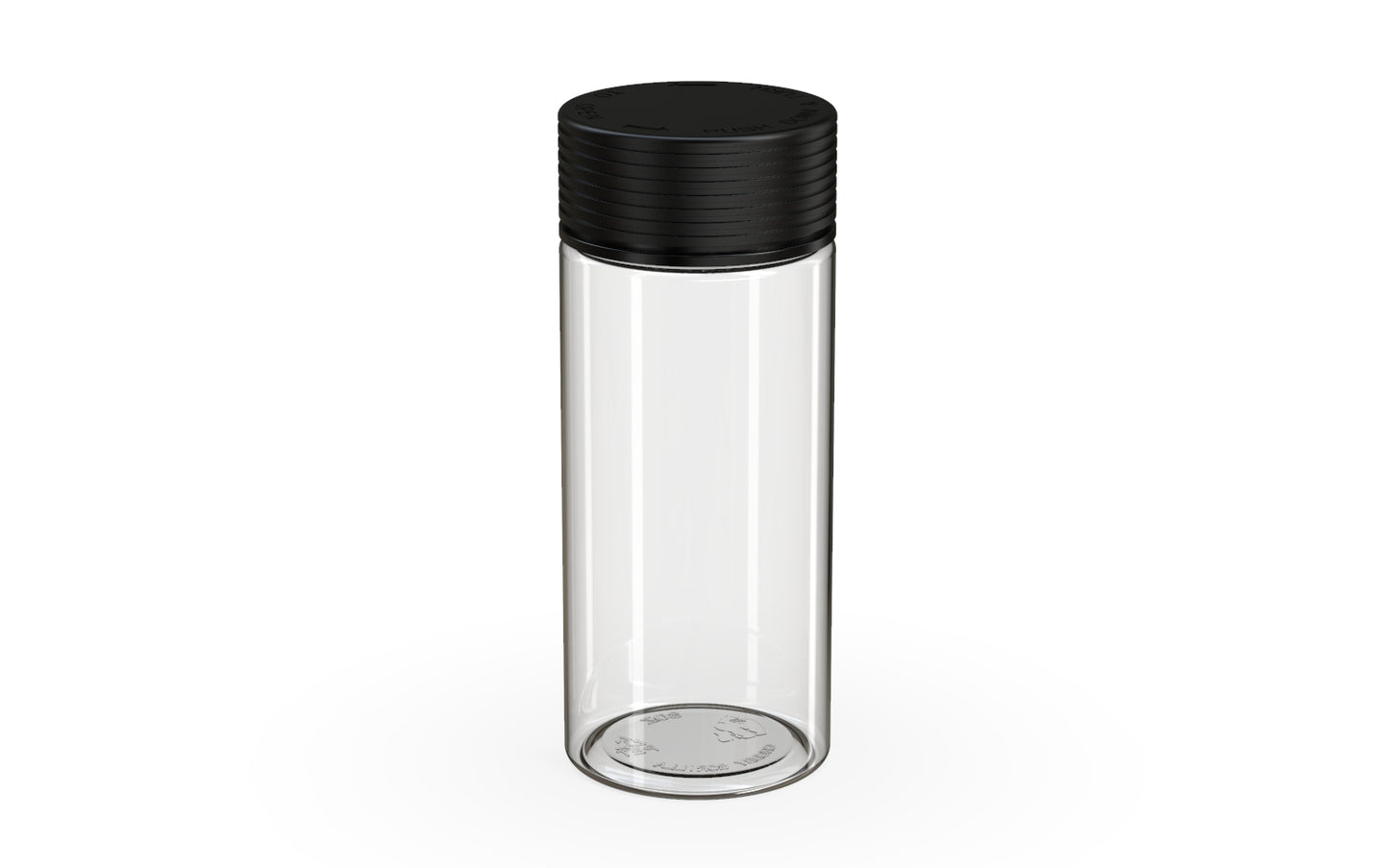 Chubby Gorilla|8oz Clear Jar W/ Spiral CR Black Cap