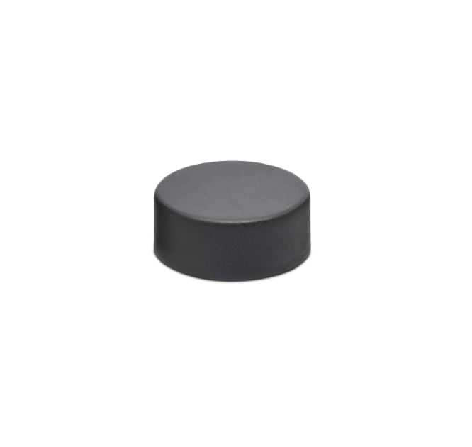28mm Child Resistant Matte Black Caps w/ Foil Inliners