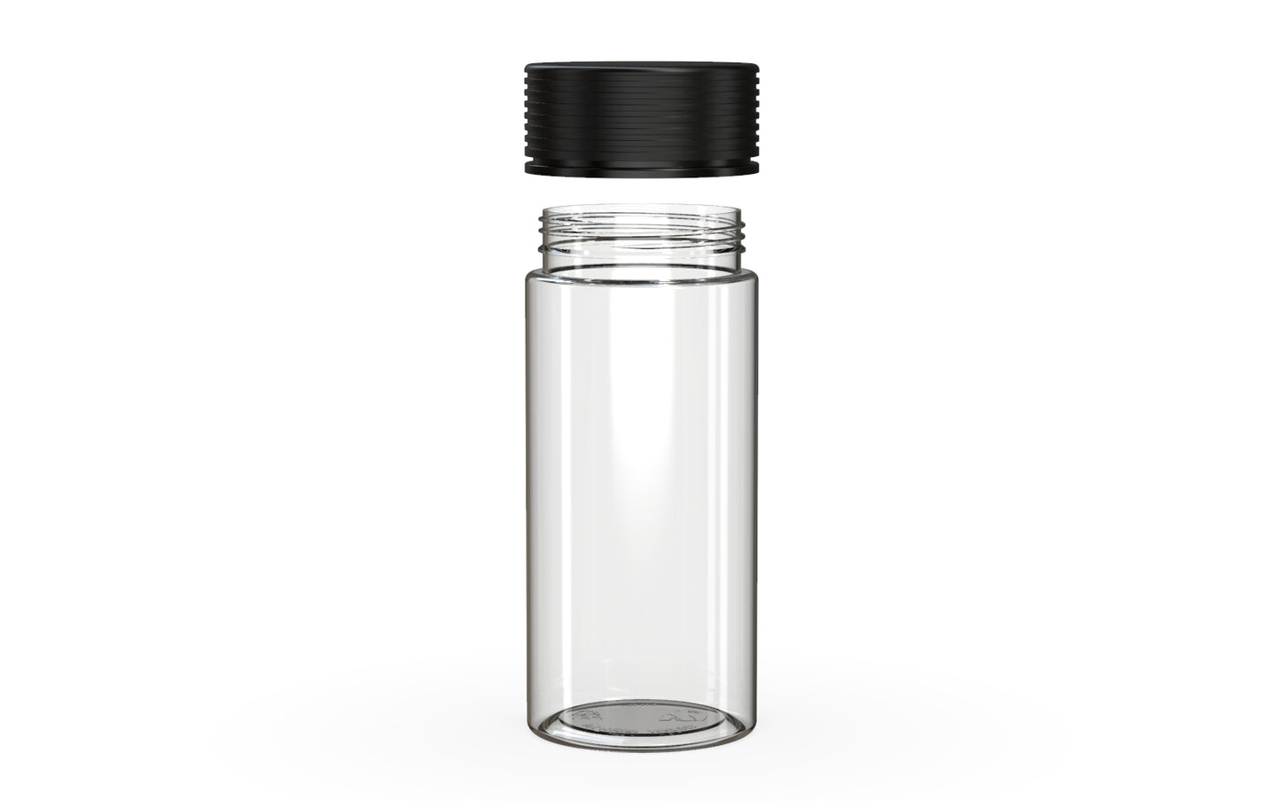 Chubby Gorilla|8oz Clear Jar W/ Spiral CR Black Cap