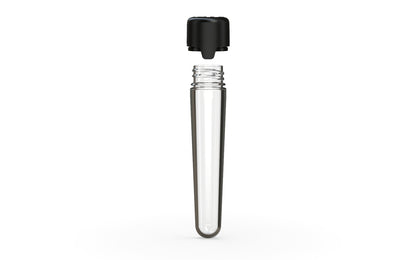 Chubby Gorilla|25x100mm Clear Tube W/ Aviator CR Black Cap