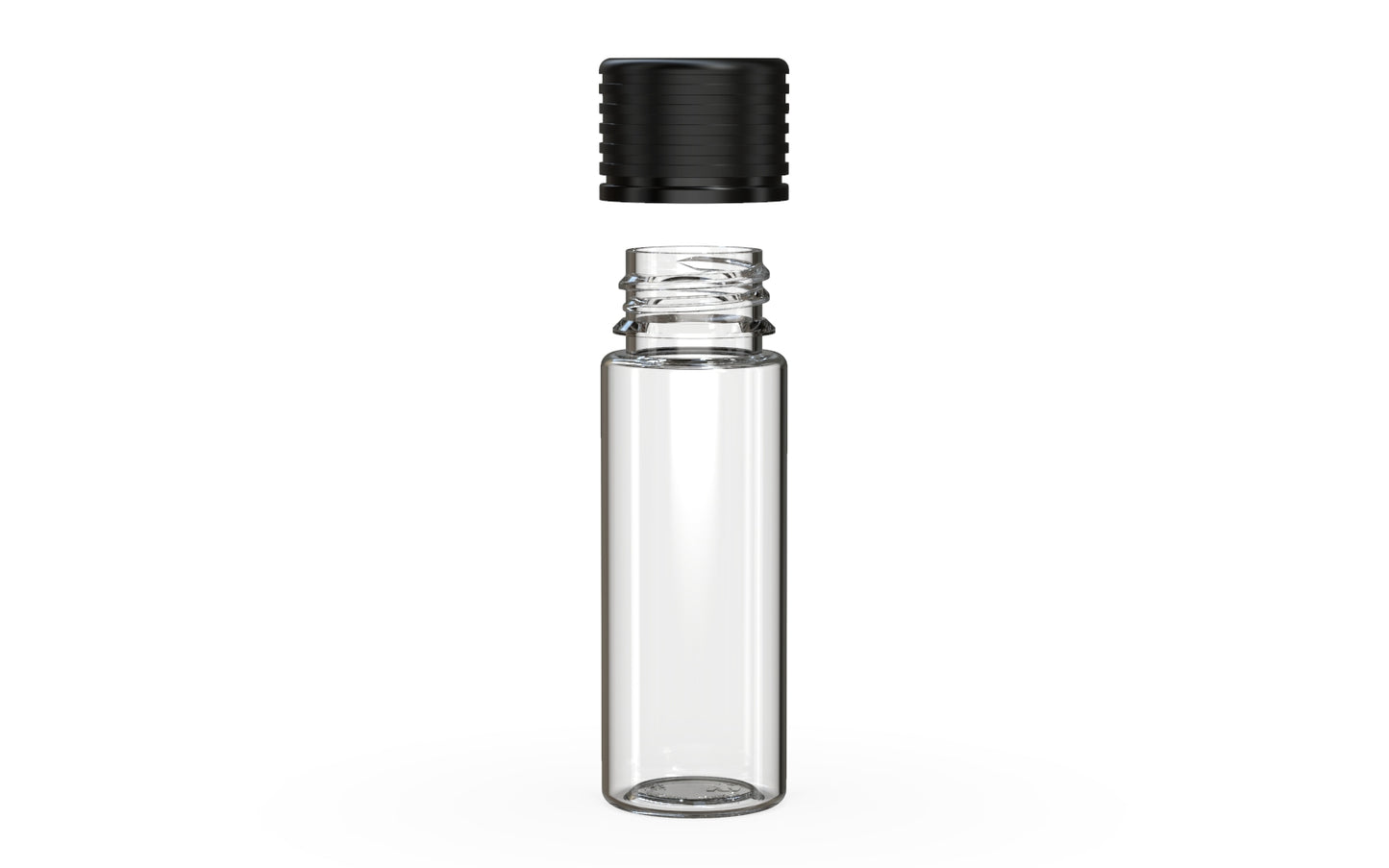 Chubby Gorilla|25x65mm Clear Tube W/ Spiral CR Black Cap