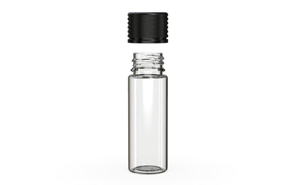 Chubby Gorilla|25x65mm Clear Tube W/ Spiral CR Black Cap