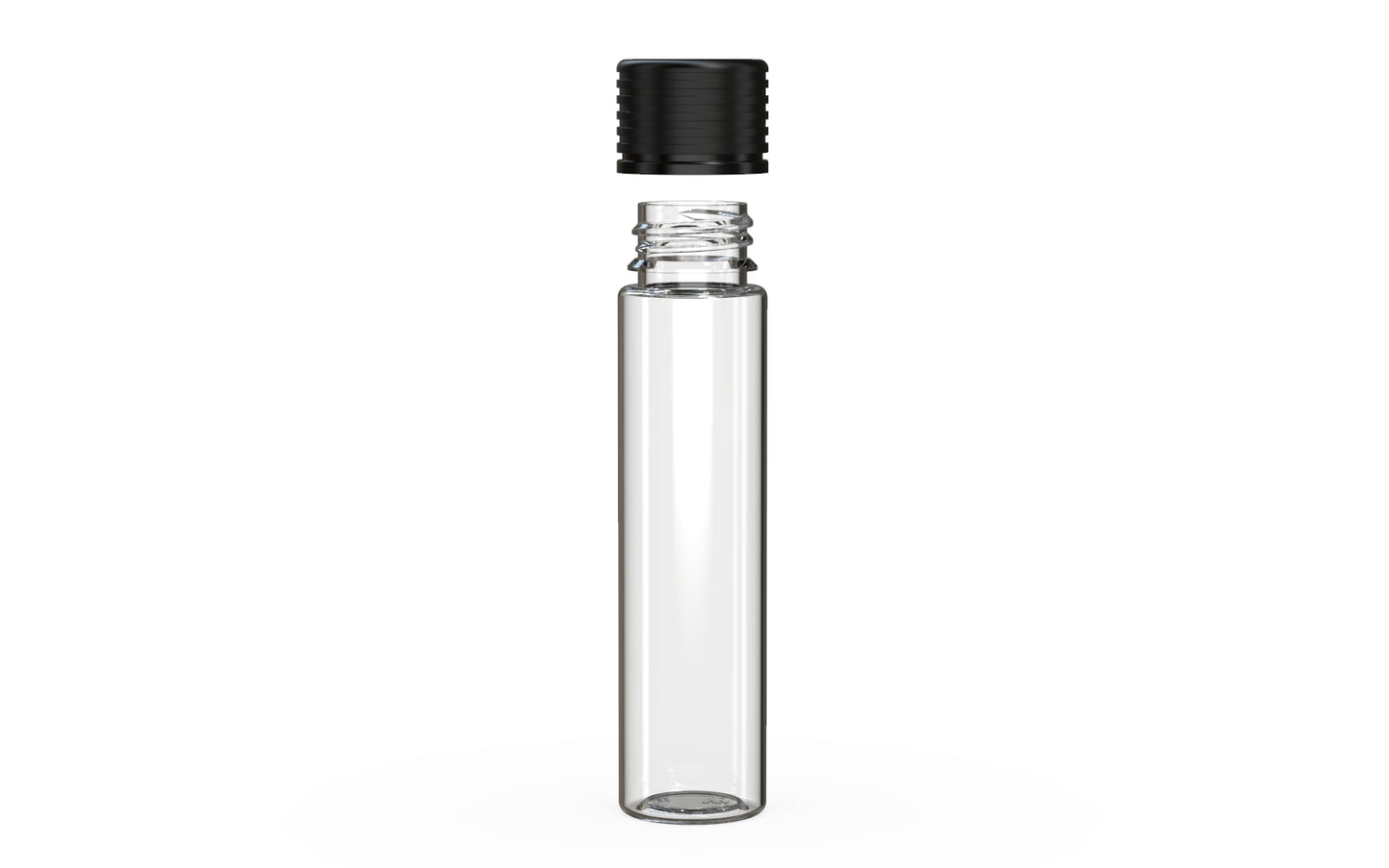 Chubby Gorilla|25x95mm Clear Tube W/ Spiral CR Black Cap