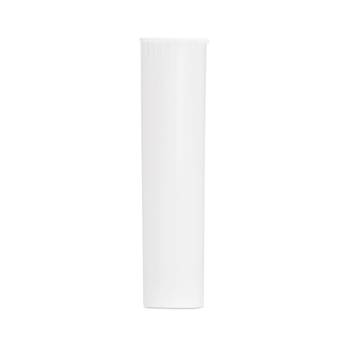 80mm Child Resistant White Opaque Pop Top Plastic Pre-Roll Tubes