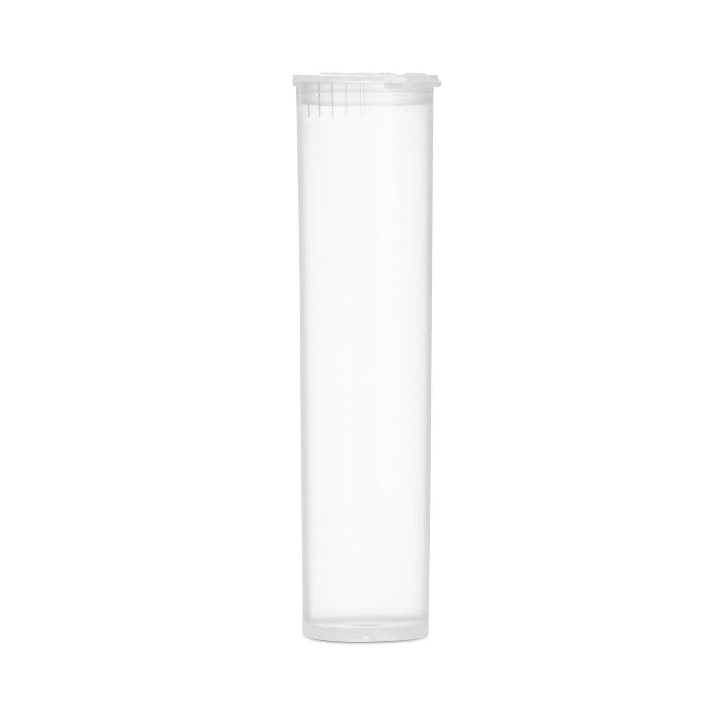 80mm Child Resistant  Clear Pop Top Plastic Pre-Roll Tubes