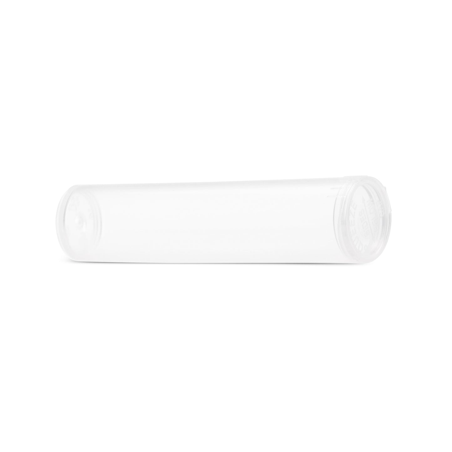 80mm Child Resistant  Clear Pop Top Plastic Pre-Roll Tubes