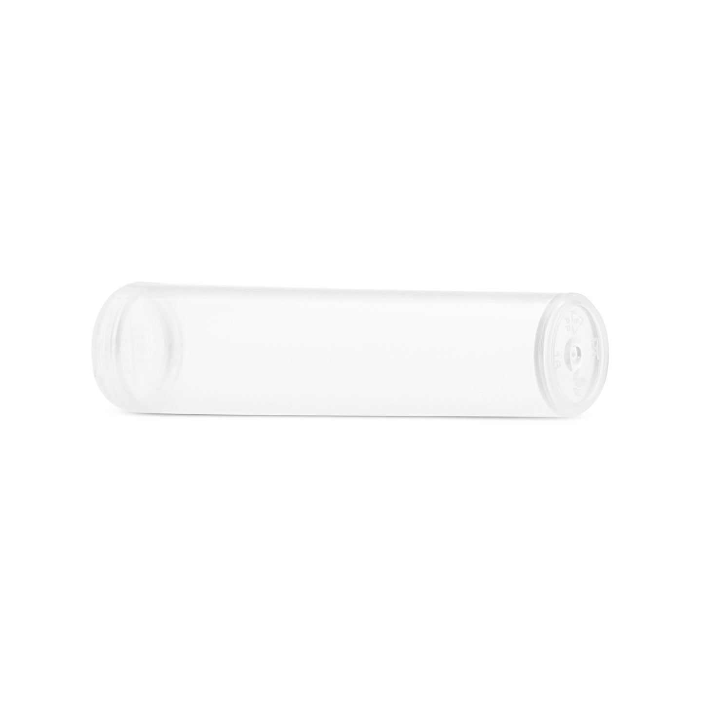 80mm Child Resistant  Clear Pop Top Plastic Pre-Roll Tubes