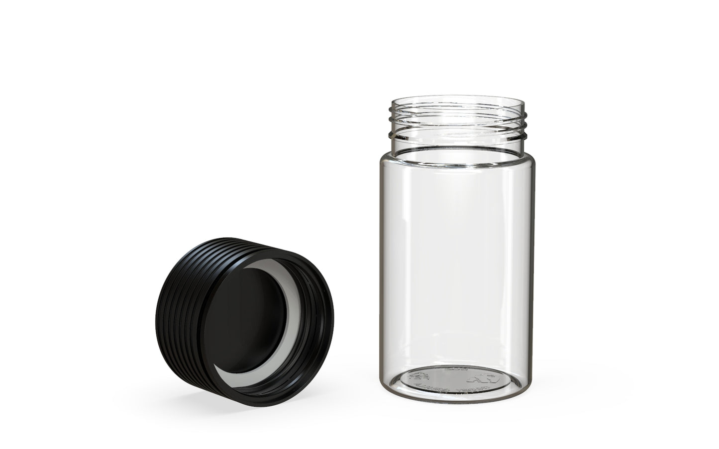 Chubby Gorilla|60mlm White Bottles W/ Spiral CR White Cap