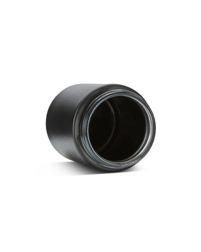 4oz Straight Sided Matte Black Glass Jars