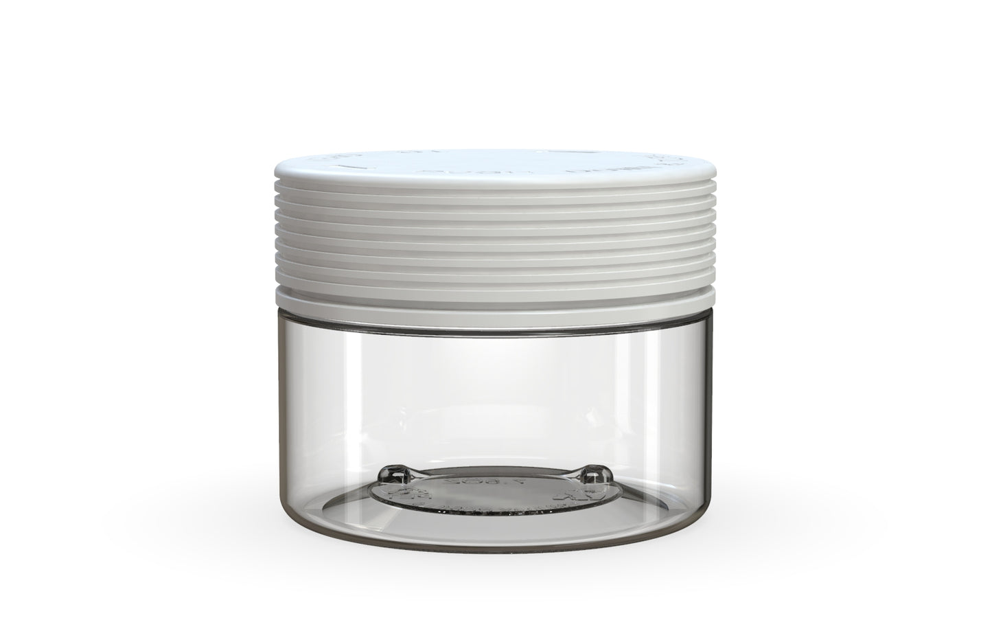 Chubby Gorilla|7.5oz Clear XL Jar W/ Spiral CR White Cap