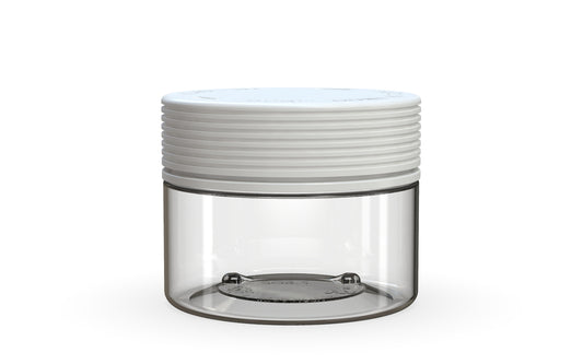 Chubby Gorilla|7.5oz Clear XL Jar W/ Spiral CR White Cap