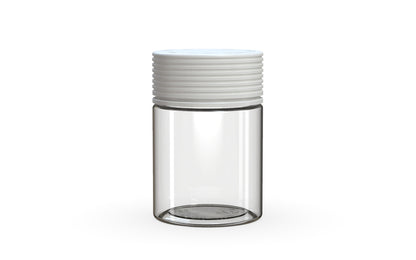 Chubby Gorilla|4oz Clear Jar W/ Spiral CR White Cap