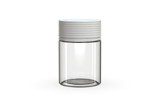 Chubby Gorilla|4oz Clear Jar W/ Spiral CR White Cap