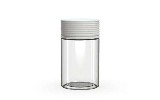 Chubby Gorilla|5oz Clear Jar W/ Spiral CR White Cap