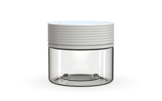 Chubby Gorilla|10oz Clear XL Jar W/ Spiral CR White Cap