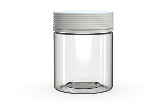 Chubby Gorilla|18.5oz Clear XL Jar W/ Spiral CR White Cap