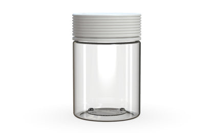 Chubby Gorilla|21.5oz Clear XL Jar W/ Spiral CR White Cap