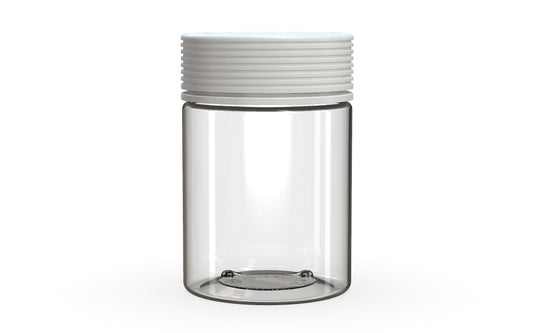 Chubby Gorilla|21.5oz Clear XL Jar W/ Spiral CR White Cap
