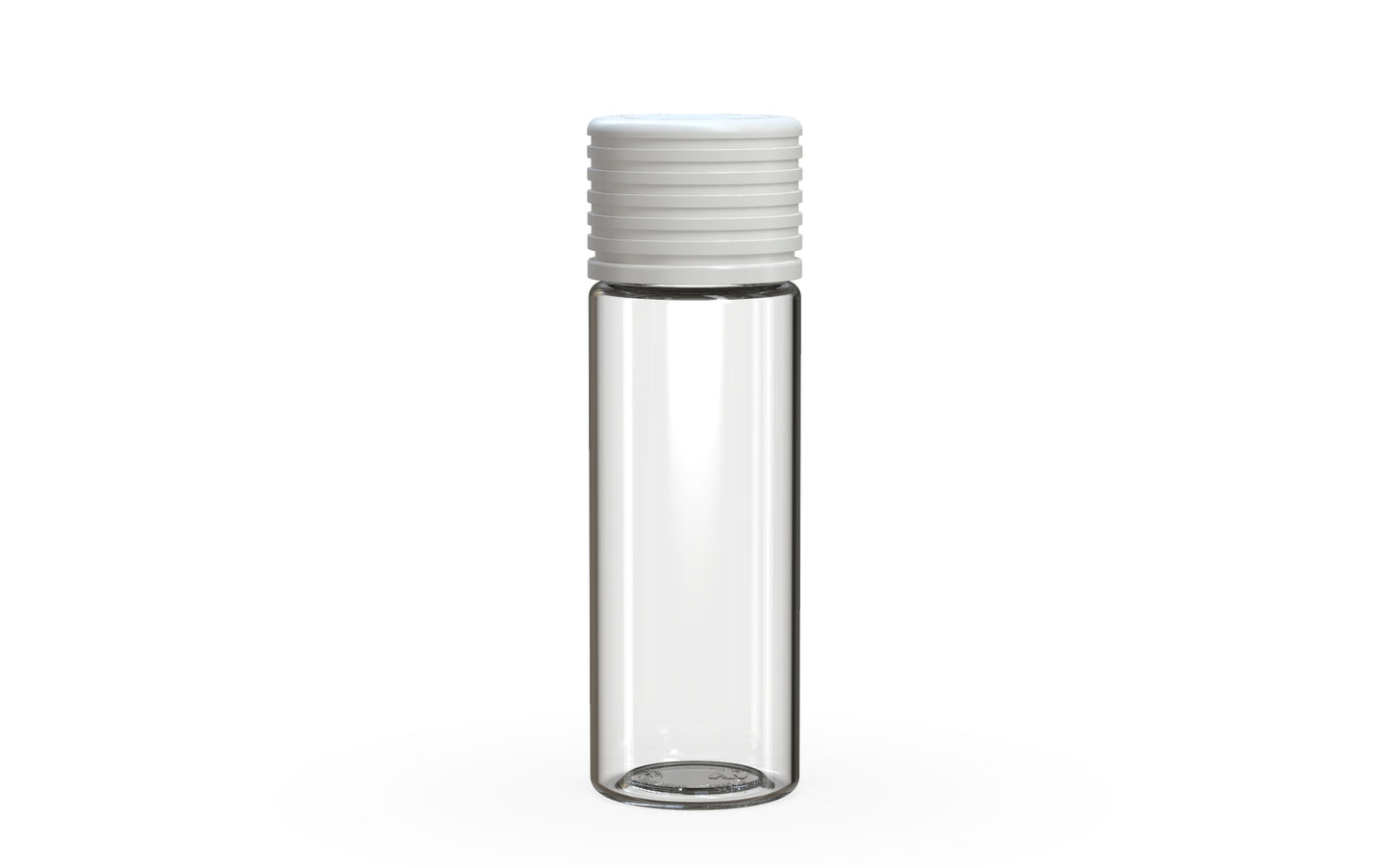 Chubby Gorilla|25x65mm Clear Tube W/ Spiral CR White Cap