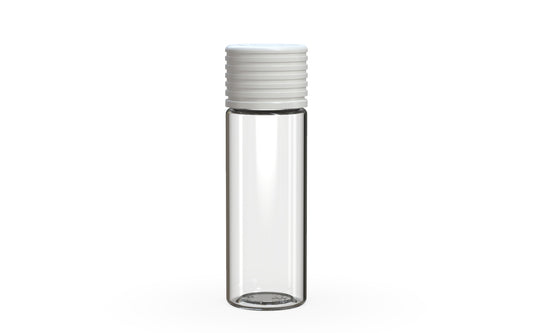 Chubby Gorilla|25x65mm Clear Tube W/ Spiral CR White Cap