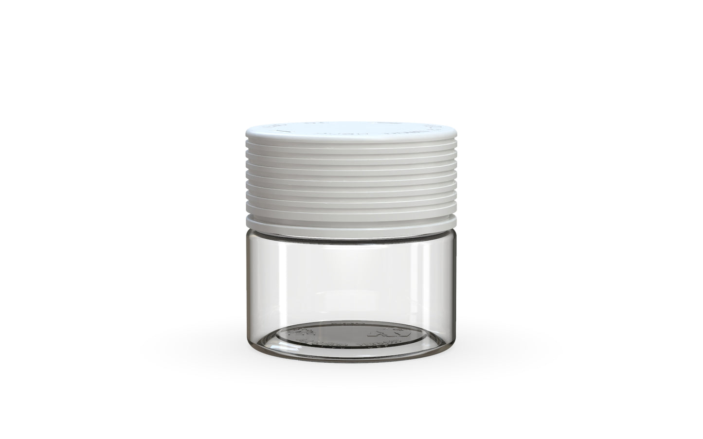 Chubby Gorilla|2oz Clear Jar W/ Spiral CR White Cap