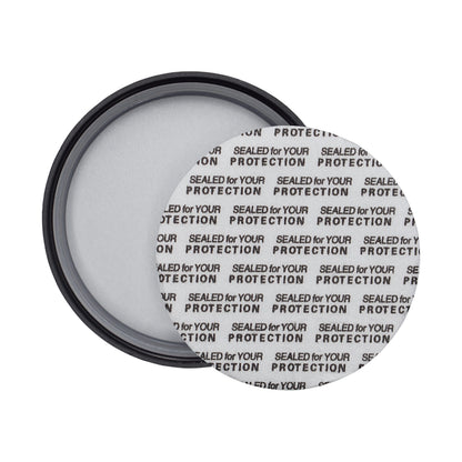 50mm Child Resistant Matte Black Caps w/ Pressure Sensitive Inliners