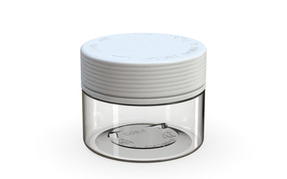 Chubby Gorilla|7.5oz Clear XL Jar W/ Spiral CR White Cap