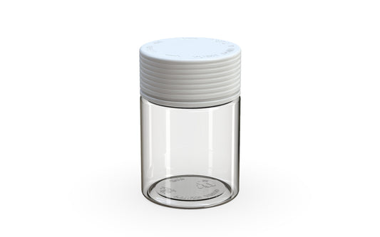 Chubby Gorilla|4oz Clear Jar W/ Spiral CR White Cap
