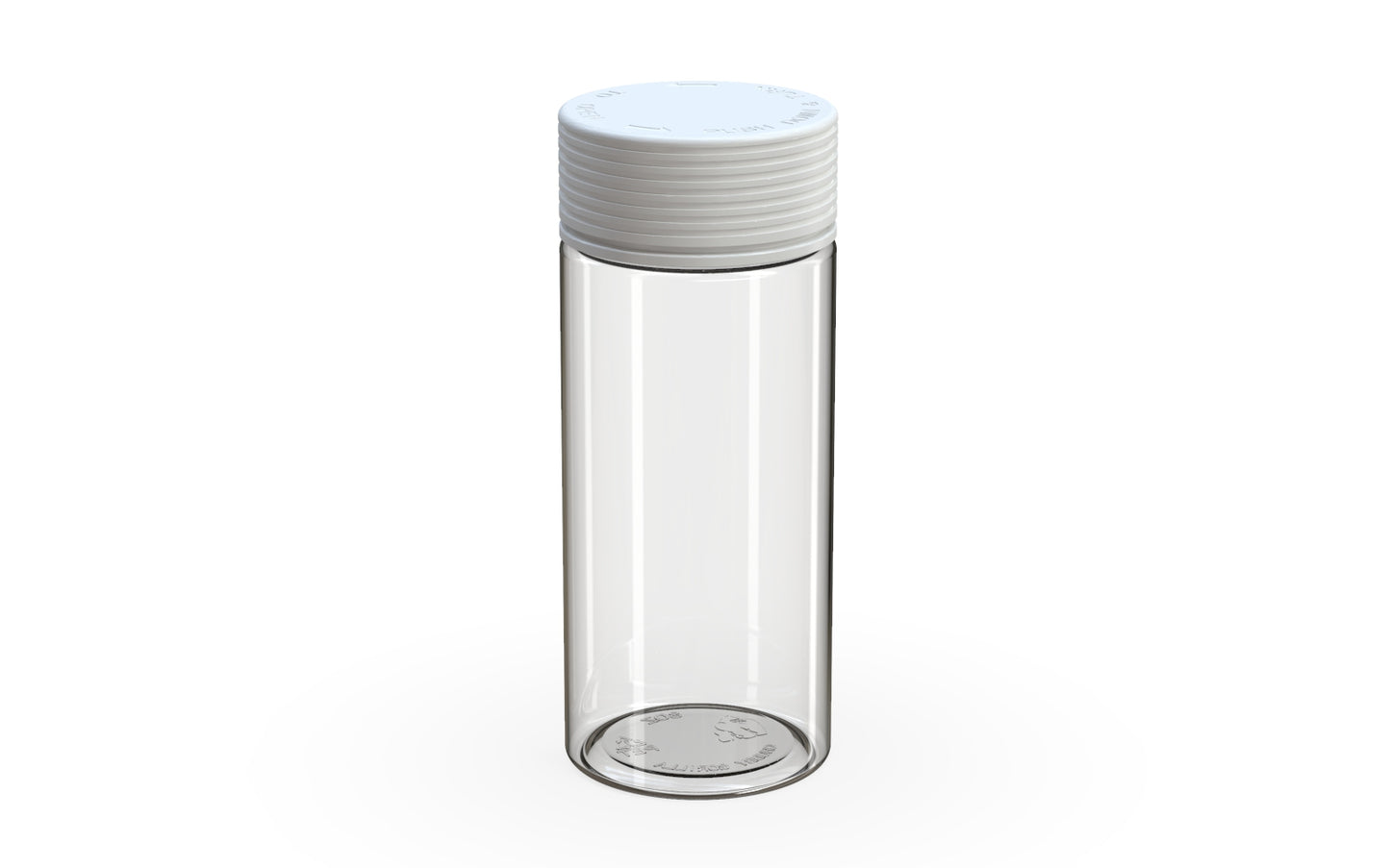 Chubby Gorilla|8oz Clear Jar W/ Spiral CR White Cap