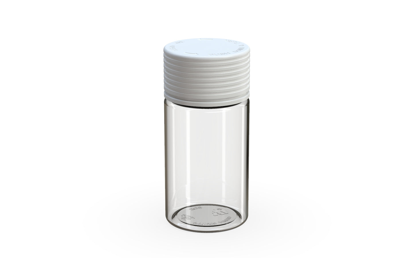 Chubby Gorilla|60mlm Clear Bottles W/ Spiral CR Black Cap