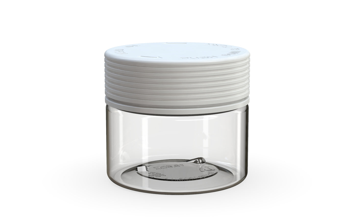 Chubby Gorilla|10oz Clear XL Jar W/ Spiral CR White Cap