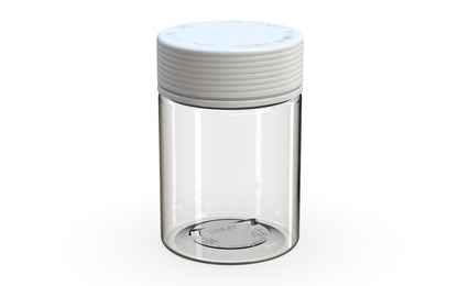 Chubby Gorilla|21.5oz Clear XL Jar W/ Spiral CR White Cap