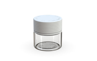 Chubby Gorilla|2oz Clear Jar W/ Spiral CR White Cap